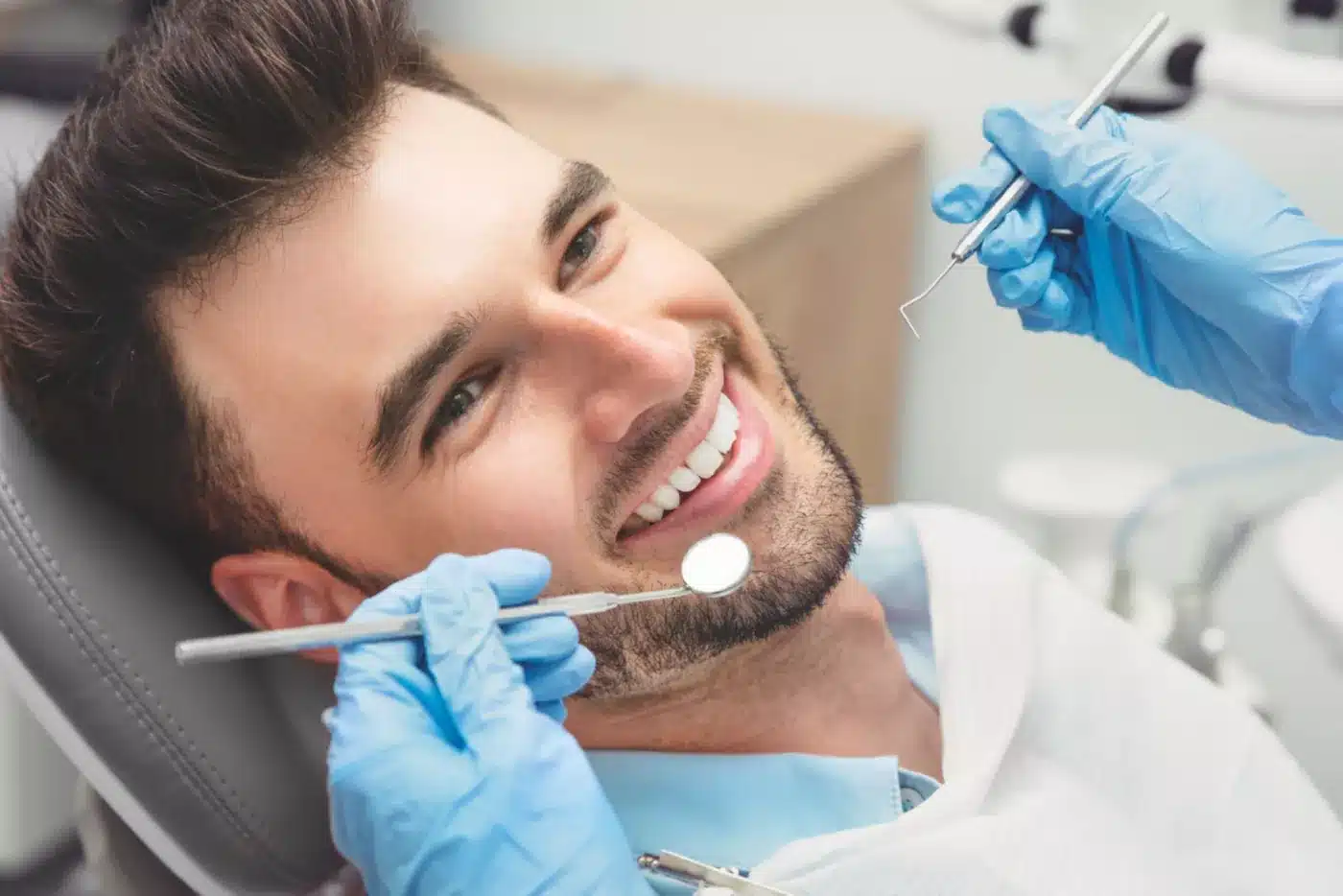 cosmetic dentistry patient smiling