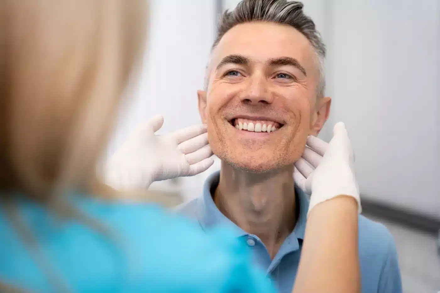 dental implants patient smiling